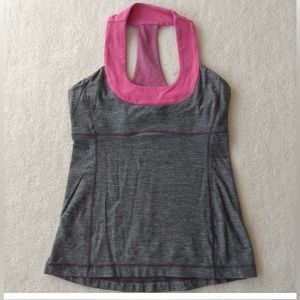 Lululemon active top with high impact sports bra.